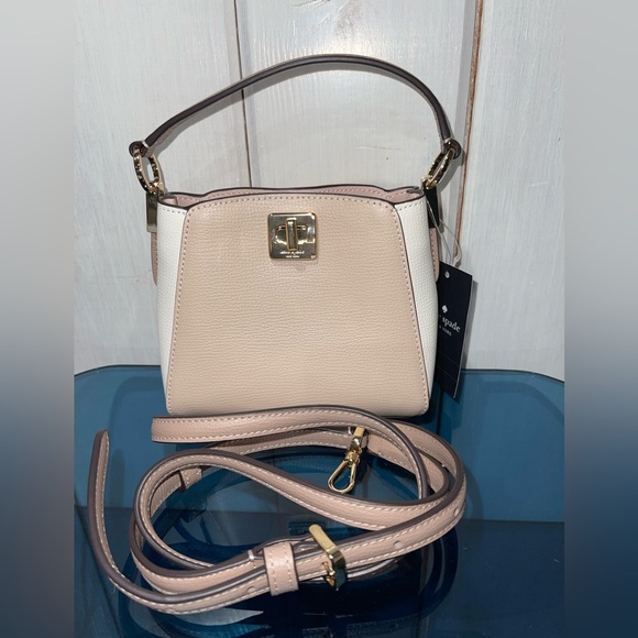 Kate Spade ♠️ Phoebe Mini Top Handle Crossbody Bag in Toasted Hazelnut NWT - Picture 8 of 9